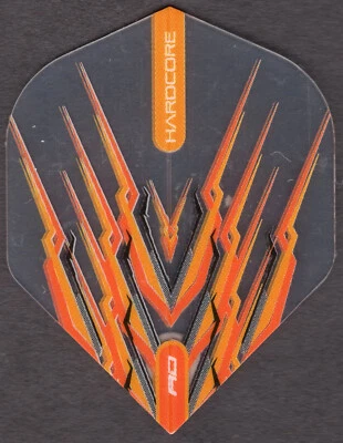 RED DRAGON SNAKEBITE ORANGE & GREY MOHAWK Dart Flights: 3 per set