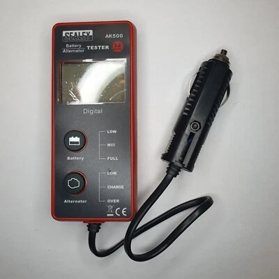 Sealey AK500 12V Battery & Alternator Tester With LCD Screen   - Image 1 of 4