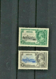 Grenada 1935 King George V Silver Jubilee - Windosr Castle #124-125 Mint NH - Picture 1 of 1