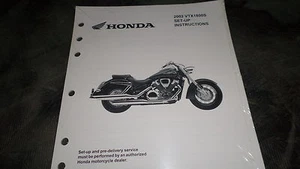NOS Honda OEM 2002 VTX1800S Set-Up Instructions - Picture 1 of 2