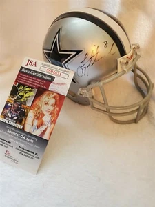 TROY AIKMAN signed COWBOYS mini helmet JSA COA - Picture 1 of 2