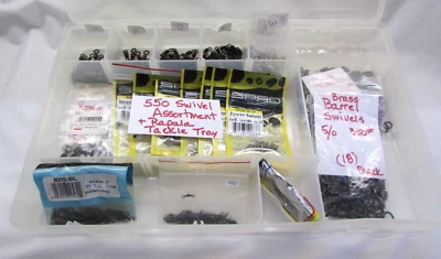 Swivel Assortment Terminal Tackle Various Sizes & Brands Rapala Tray (550pc) Z64 - Image 1 of 4