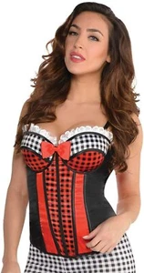 Adult Ladies Sexy Red Riding Hood Corset Fancy Dress Costume Adult S/M 8-12 UK - Picture 1 of 1