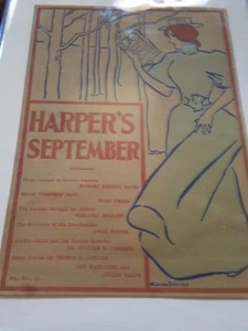 ORIGINAL POSTER Harper's Magazine / Edward Penfield September 1895 - Bild 1 von 1