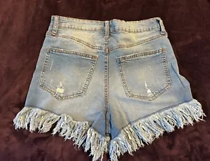 PANTALONES CORTOS VAQUEROS SIN LÍMITES TALLA 11 Flecos deshilachados - Imagen 1 de 2