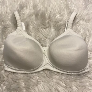Amoena 38D Bra White Mastectomy Lara SB Padded Wirefree Back Closure 0752 - Picture 1 of 7