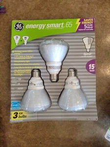 GE Energy Smart CFL Soft White Bulbs - Model #28909 R30- 15 Watts (3 Bulbs) - Picture 1 of 7