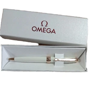 NEW OMEGA Watch EXECUTIVE Authentic Ballpoint PEN White - Picture 1 of 4