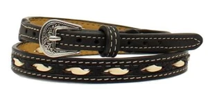 M&F Western Mens Hatband Leather Rawhide Lacing Black 0204601 - Picture 1 of 1