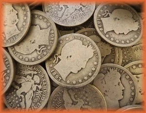 Quartiere da Barbiere ~ Lotto Monete Argento 90% ~ Data Leggibile Circolata ~ - Foto 1 di 1