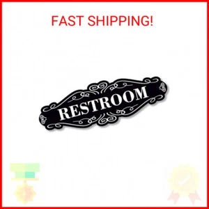 Restroom Sign for Door - 9x3 Dibond Unisex Bathroom Sign - Restroom Signs - Picture 1 of 2