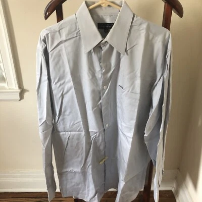 Perry Ellis Mens Light Blue Button Down Shirt Size L Long Sleeve EUC - Image 1 of 3
