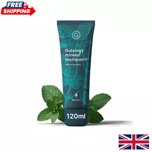 Gutology Natural Probiotic Hydroxyapatite Toothpaste 120Ml Fluoride Free Toothpa - Picture 1 of 13