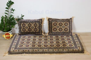 3 Tlg. Matratze Kissen orient Sitzecke Bodenkissen Sitzgruppe Toshak beig23 توشک - Bild 1 von 24
