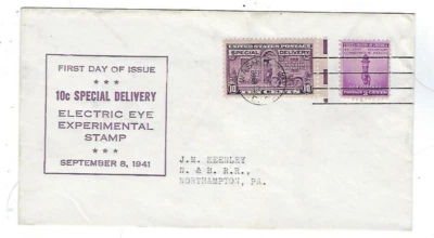 1941 Washington DC, Special Delivery, #E15 Electric Eye Experimental FDC Cat $50 - Image 1 of 2