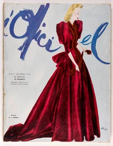 BENIGNI Lanvin MOLYNEUX Balenciaga L'OFFICIEL September 1939 Winter Collections - Picture 1 of 9