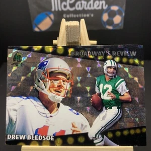 1996 Topps Broadway's Reviews Drew Bledsoe Foil Refractor #BR2 New England - Picture 1 of 2