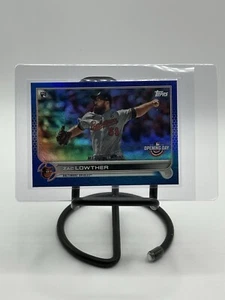 2022 Topps Series 1 Baseball Zac Lowther #133 Royal Blue Baltimore Orioles RC - Bild 1 von 2