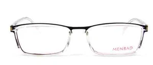 Gafas combinadas Menrad 13060 marcos rectangulares negros rojos transparentes Alemania - Imagen 1 de 7