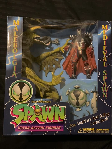 Spawn McFarlane Toys 1995 Medieval Spawn vs Malebolgia Collectors Gift Set Cover
