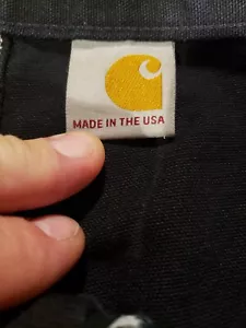 pantalone da lavoro uomo carhartt doppio davanti taglia 42x32 made in u.s.a nero - Foto 1 di 12