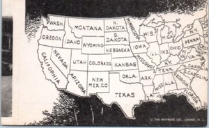 Mapa ilustrado de Estados Unidos - Postal - Imagen 1 de 2