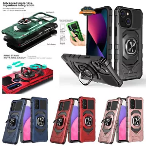 Für OnePlus Nord N300 5G Rüstung Hybrid Ständer Ring Hart TPU Ring Halter Etui Abdeckung - Bild 1 von 23