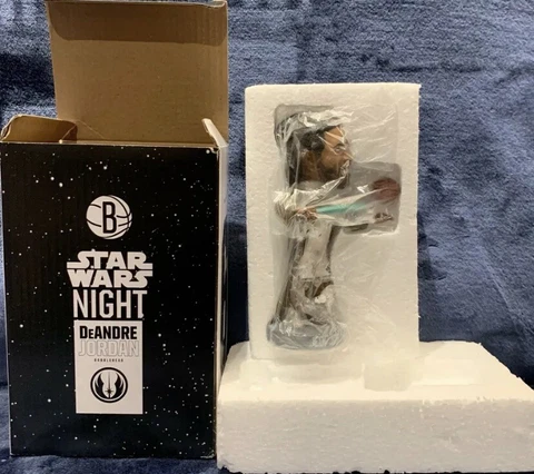 DeAndre Jordan Star Wars Night SGA Bobblehead Brooklyn Nets 12/21/2019 JEDI NIB Cover