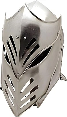 Casco cruzado caballero romano real cara completa guerrero medieval 18G Foto 1 de 4