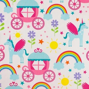 Rainbows & Unicorns - Michael Miller 100% Cotton Fabric - Picture 1 of 5