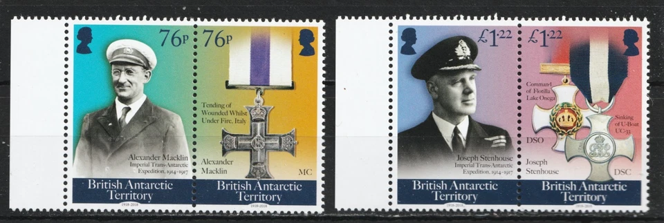 2018 BAT British Antarctic Territory Sc# 573-74 - Historical Figures MNH Cv$10 - Image 1 of 1