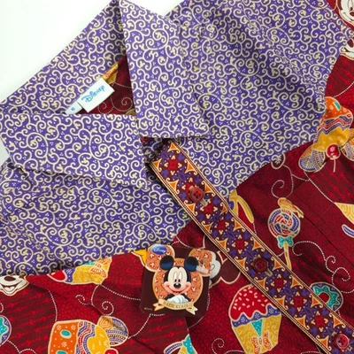 NEW! Disney Boys 6 Red Button Up Shirt Short Sleeve Indonesia Western - Image 1 of 4
