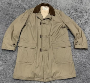 VINTAGE 50s 60s McGregor Coat Jacket Size 42 Zip And Toggle Close Range Cloth - Picture 1 of 11