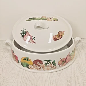 Seltene Wedgwood "Gourmet" ovale bedeckt Auflaufform Backofen zum Tisch - Bild 1 von 13