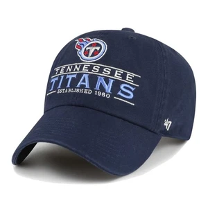 Cappello Berretto Baseball Regolabile Tennessee Titans 47 Marca NFL Blu Navy Calcio NUOVO - Foto 1 di 14