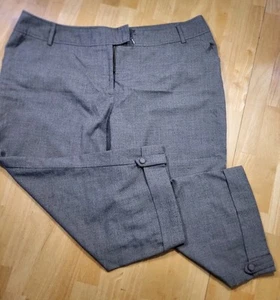 East 5th Womens Plus Size 20  Light Gray Career Capri Cuffed Pants Business  - Picture 1 of 8