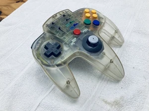 Nintendo N64 Ascii Turbo Controller Joypad Clear  *cleaned* - Picture 1 of 18