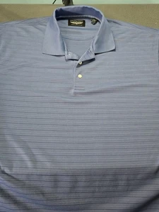 Straight Down Performance Stretch Polo Shirt Blue Men's XXL 2XL - Picture 1 of 5