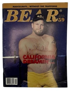 Bear Magazine #59 Masculinity Theme Vintage Gay Publication Adult LGBTQ+ Interst - Imagen 1 de 2