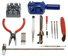NEU 16 Stück Watch Repair Tool Kit Set Pin & Rückseite Entferner