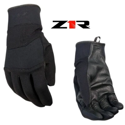 2024 Z1R Aftershock Street Motorcycle Riding Black Gloves - Pick Size - Image 1 of 4