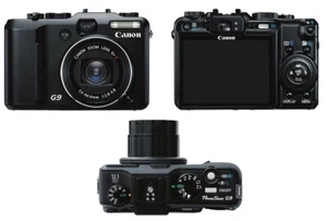 Canon PowerShot G9 12.1MP Digital Camera - Black Tested Great Working Condition - Picture 1 of 5