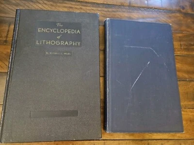 2x  ENCYCLOPEDIA OF LITHOGRAPHY & Photo Offset Miles 1938 1st Ed HC Illustrated  - Image 1 of 4