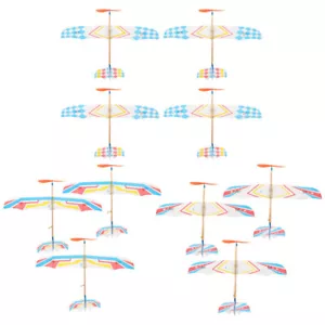 10PCS Rubber Band Powered Airplane Model Biplane Toys for Kids (Random Style) - Picture 1 of 12