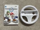 Nintendo Wii Mario Kart Wii With Steering Wheel: Complete - Tested(oem)(wheel)..