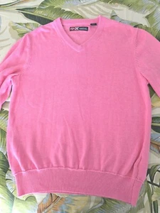 Callaway Pink Medium Damen V-Ausschnitt Pullover Sweater Langarm Golf Tennis - Bild 1 von 9