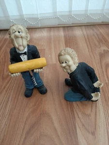 Butler Figure Cork Screw Holder /Wine Bottle Holder Figure - Picture 1 of 1