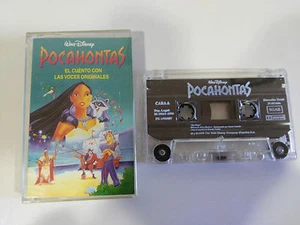 Pocahontas WALT DISNEY cuento Voices Originales + cancion Ruban Cassette 1996 - Picture 1 of 3
