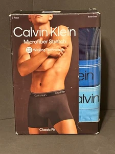 Slip boxer CALVIN KLEIN ~ MICROFIBRA STRETCH 3 pezzi taglia XXL 44-46 - Foto 1 di 3