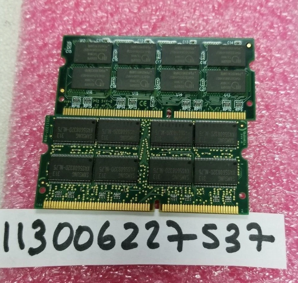 1GB KIT 2X 512MB SDR SDRAM SYNCH SD PC PC133 133 144PIN NON-ECC INTEL NOTEBOOK  - Image 1 of 1